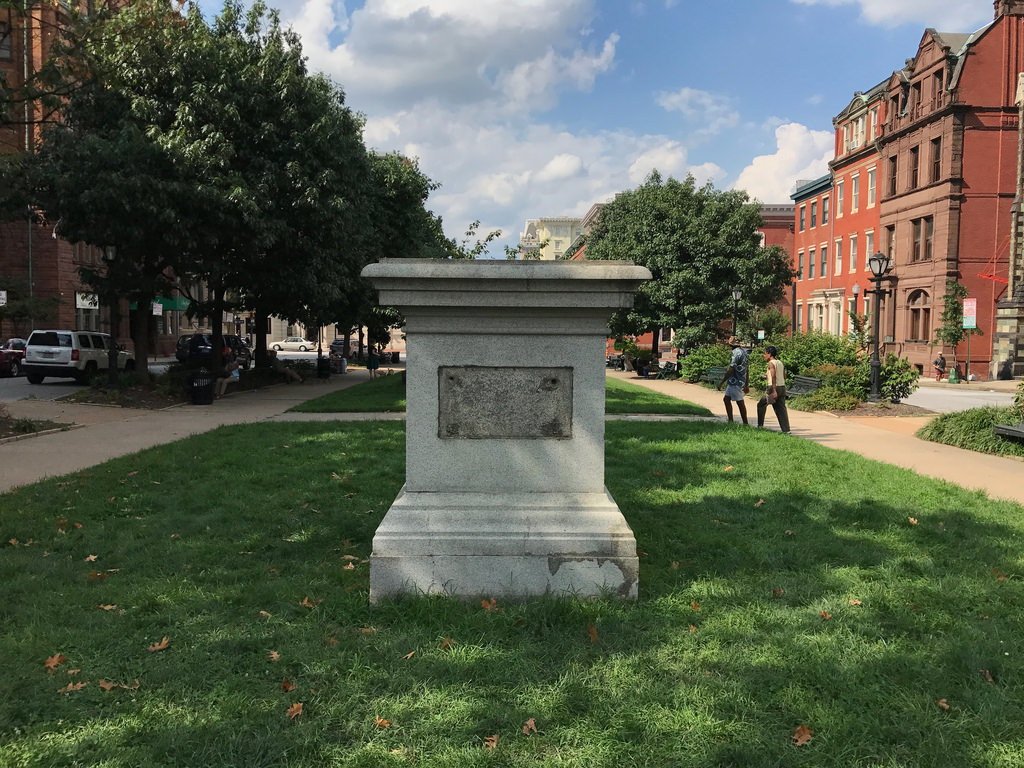Base formerly used for the Taney Monument