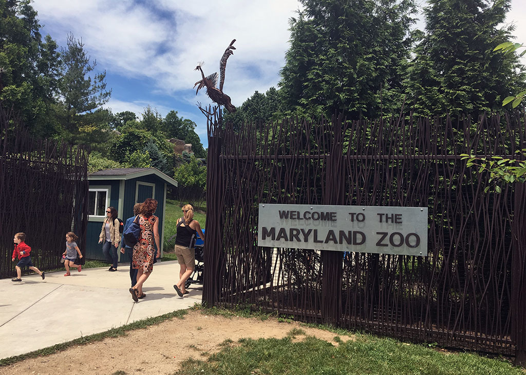 "Welcome to the Maryland Zoo" Sign