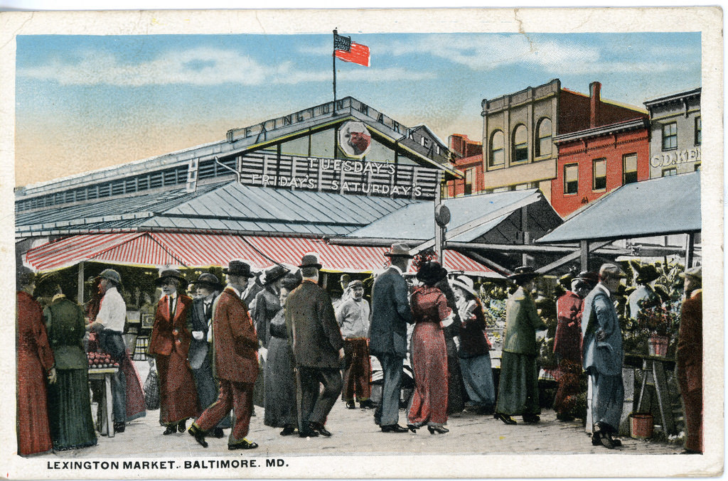 "Lexington Market. Baltimore. MD." Postcard