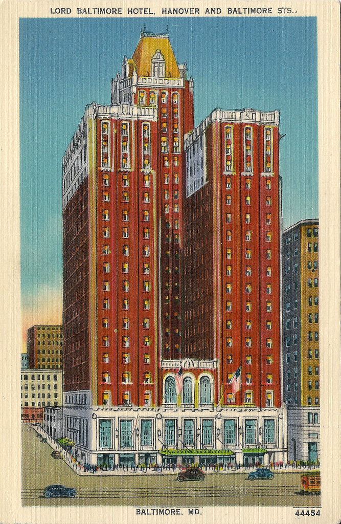 Postcard, Lord Baltimore Hotel