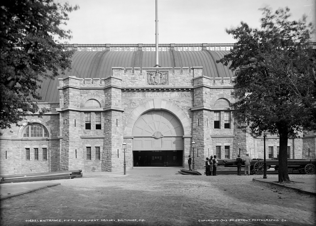 Entrance, Fifth Regiment Armory (c. 1903)