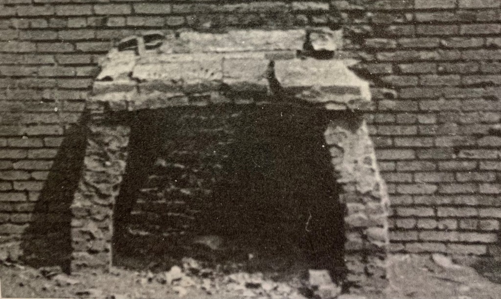 Image is of the fireplace, located in the Slatter jail yard, that was used for cooking.