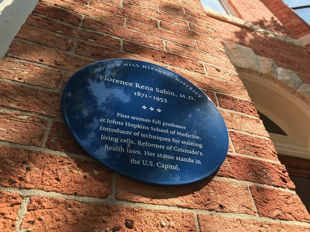 Blue plaque for Florence Rena Sabin