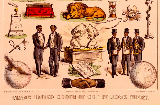 Section of Grand United Order of Oddfellows Chart