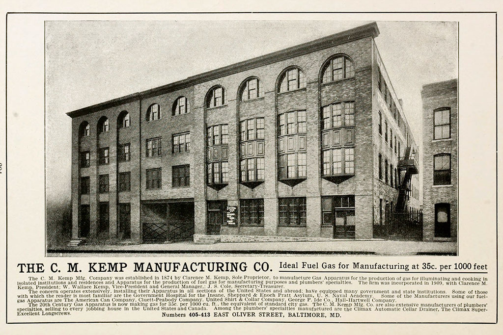 Advertisement C.M. Kemp Manufacturing Company