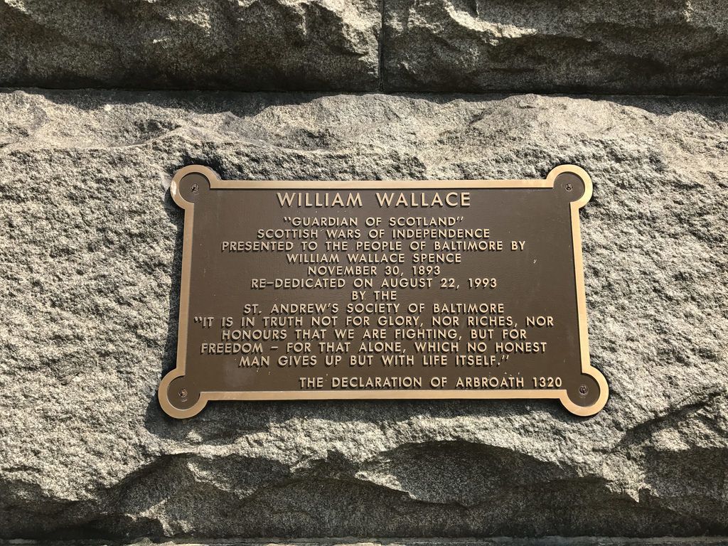 Plaque, Wallace Monument