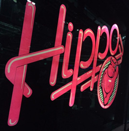 Club Hippo sign