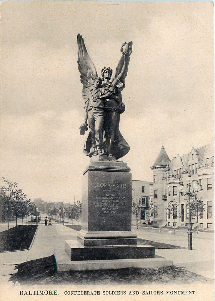 Postcard view, Confederate Soldiers & Sailors Monument