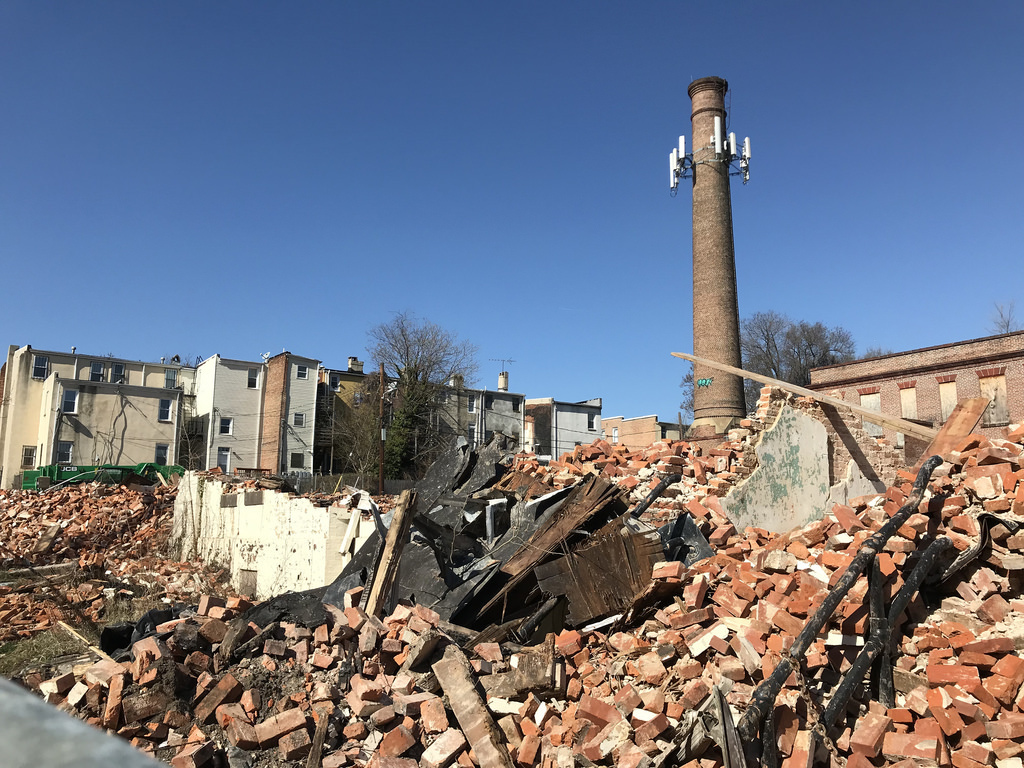 Demolition site, St. Vincent's Infant Asylum
