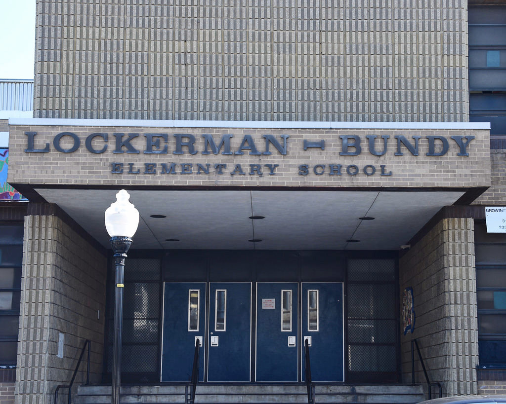 Entrance, Lockerman–Bundy Elementary School