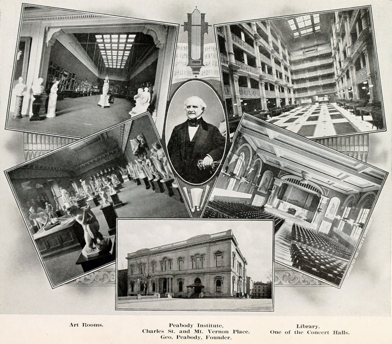 Interior, Peabody Institute (c. 1906)