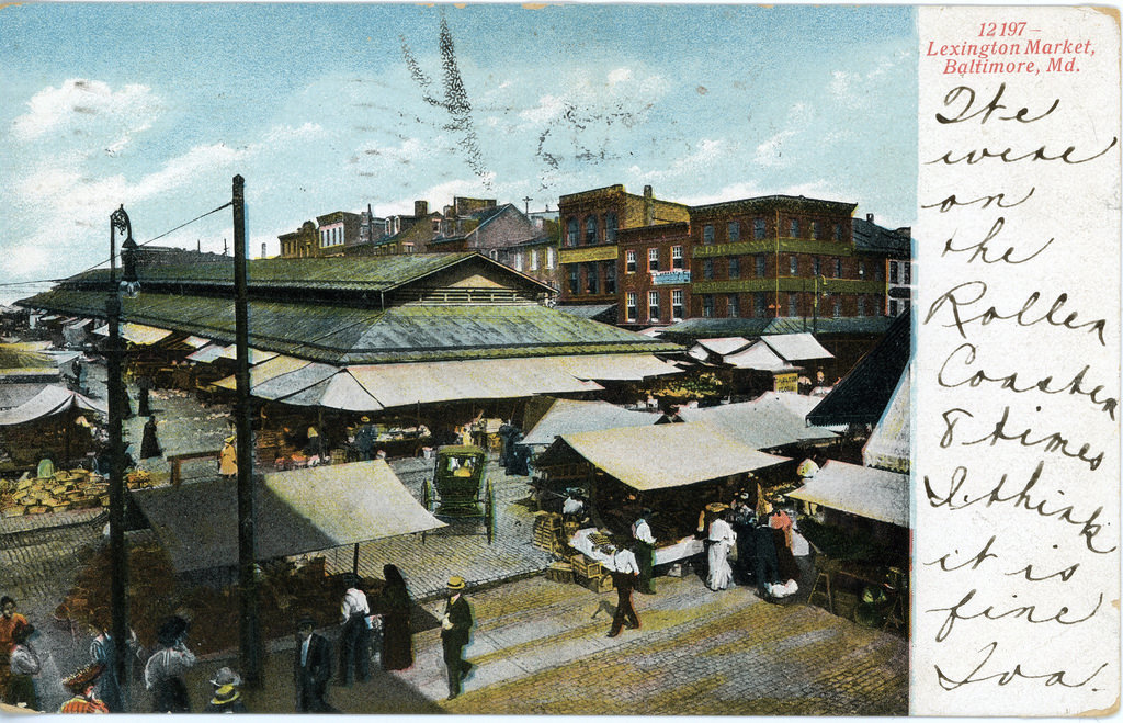 "Lexington Market, Baltimore, Md." Postcard
