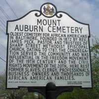 Mount Auburn Cemetery historic plaque
