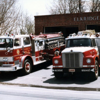 Fire trucks, Elkridge VFD