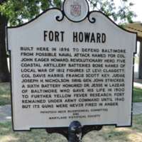 Historic marker, Fort Howard