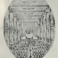 The interior of the old Bethel Church on Saratoga St