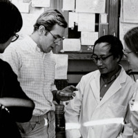 Dr. Paul Lovett and students