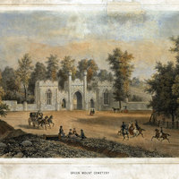 Green Mount Cemetery, Cator Print #182 (1848)