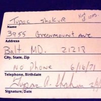 Tupac's address and signature