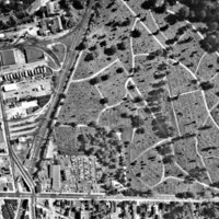 Aerial view, Loudon Park National Cemetery (1967)