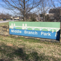 Sign, Middle Branch Park