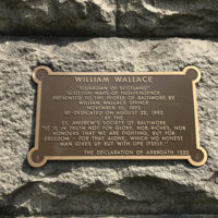 Plaque, Wallace Monument