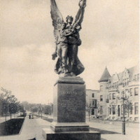 Postcard view, Confederate Soldiers & Sailors Monument
