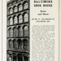 Advertisement, Baltimore Shoe House