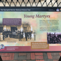 Interpretive sign, Wells and McComas Monument