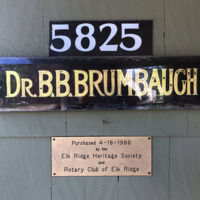 Name plate, The Brumbaugh House